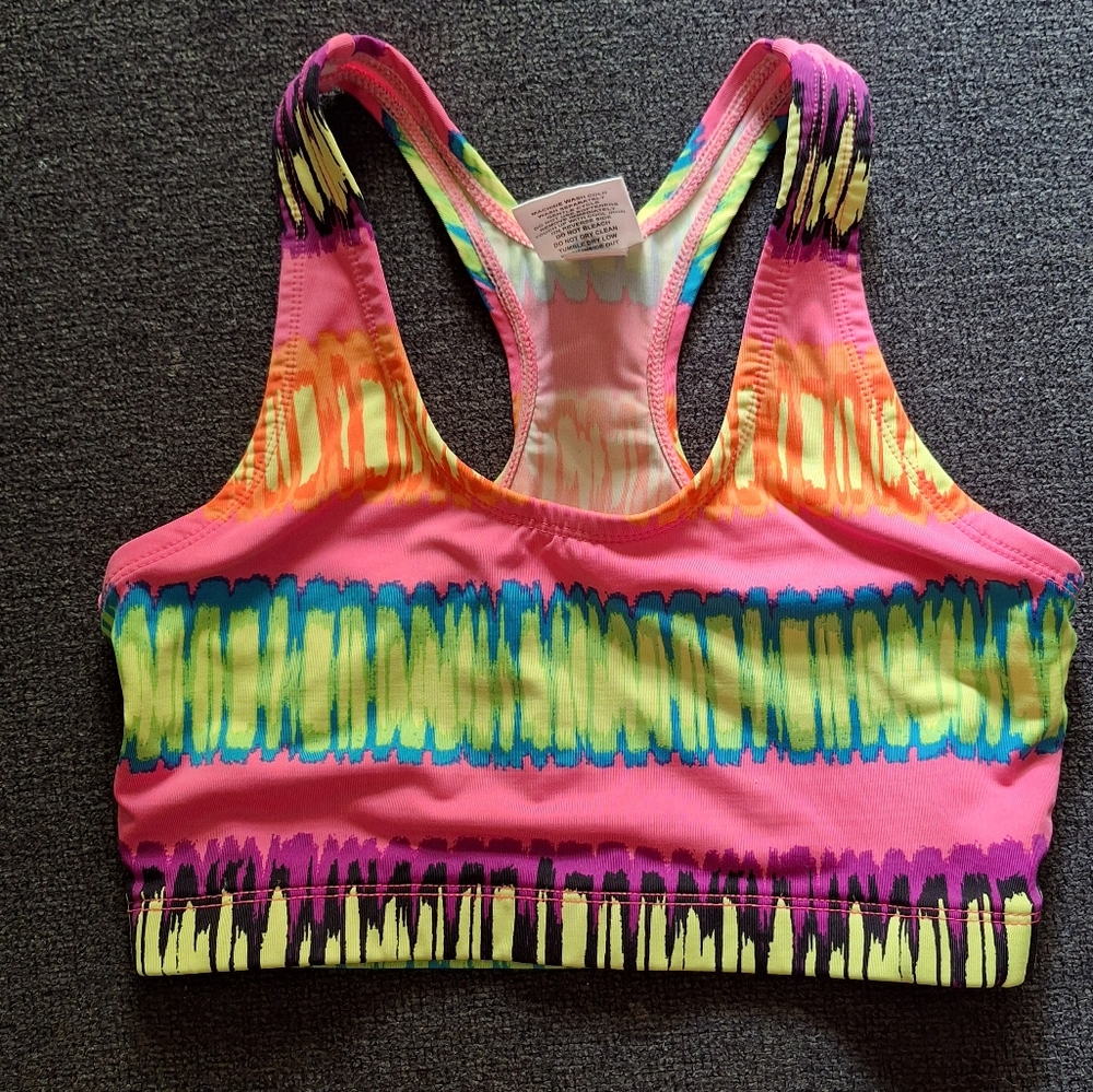 ○[[Varsity]]○ Colorful tie dye sports bra. - Picture 2 of 5